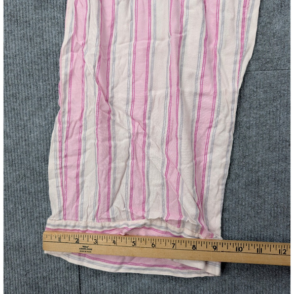 Vintage Victorias Secret Pajama Pants Women Medium Pink Y2K Brushed Cotton Modal - Picture 4 of 7